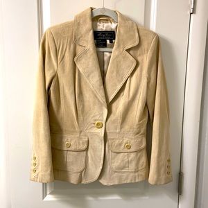 Terry Lewis classic luxuries suede blazer